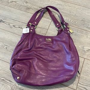 Coach Madison Maggie bag in Plum